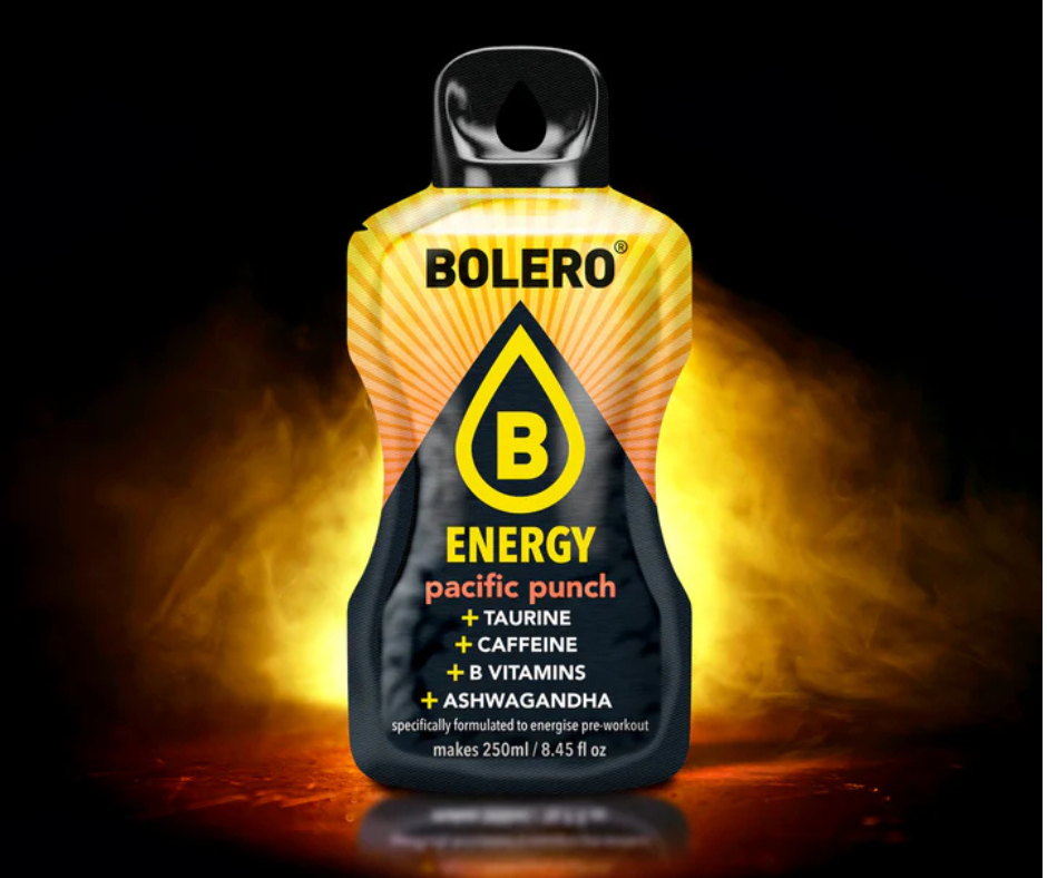 Maisījums dzērienu pagatavošanai BOLERO ENERGY pacific punch (6x14gr)