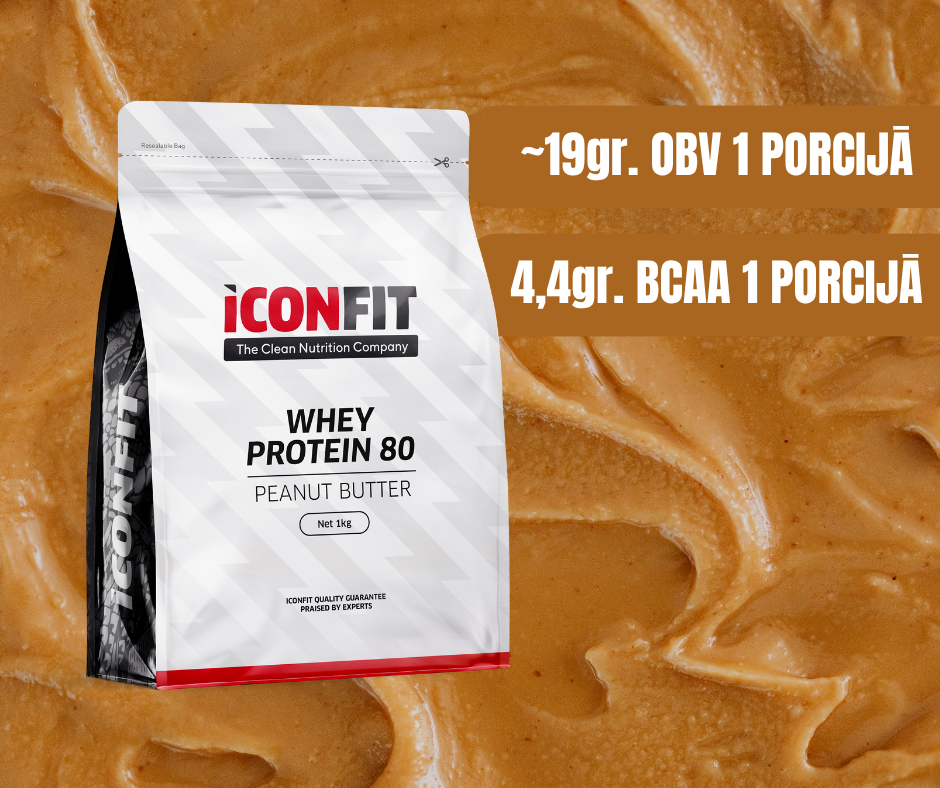 1 + 1 ZEMESRIEKSTU SVIESTA SŪKALU PROTEĪNS 80 ICONFIT 1kg + 1kg