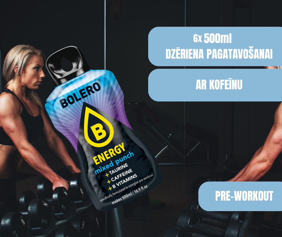 Maisījums dzērienu pagatavošanai BOLERO ENERGY mixed punch (6x14gr)