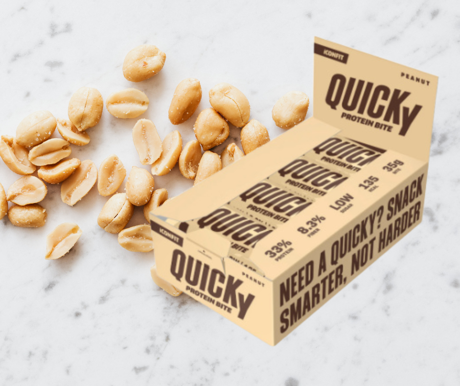 PROTEĪNA BATONIŅŠ QUICKY ZEMESRIEKSTU ICONFIT 32x35gr.