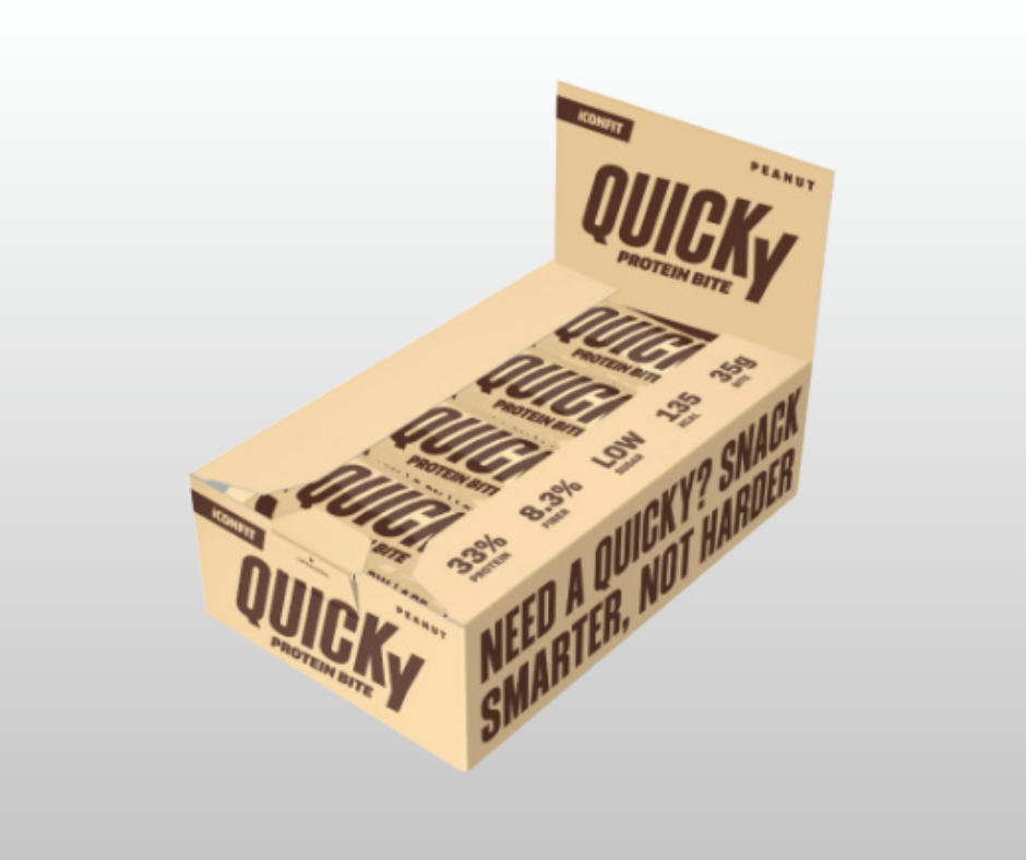PROTEĪNA BATONIŅŠ QUICKY ZEMESRIEKSTU ICONFIT 32x35gr.