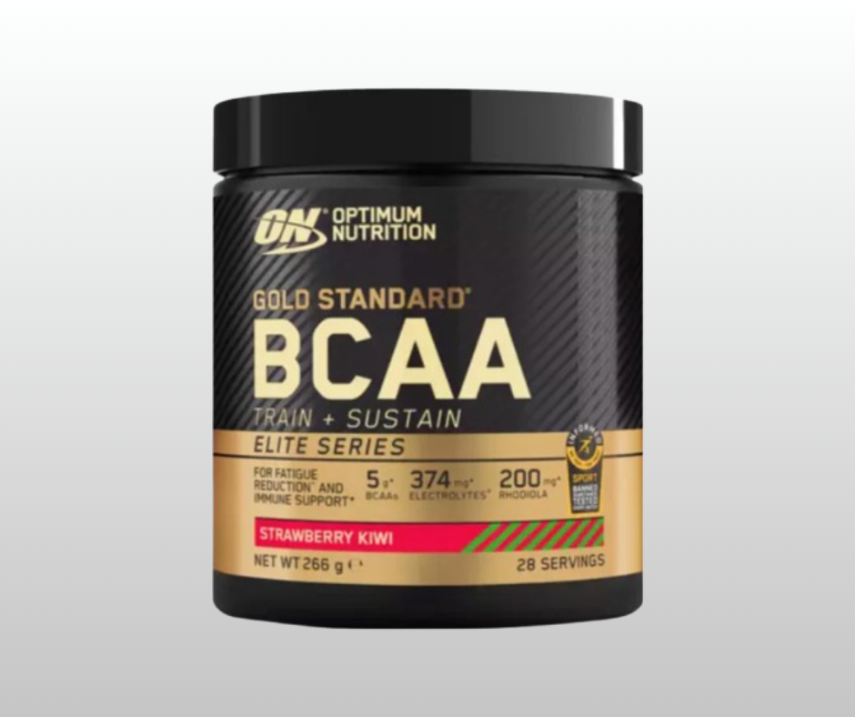 AMINOSKĀBES BCAA GOLD STANDART Strawberry & Kiwi (266gr)