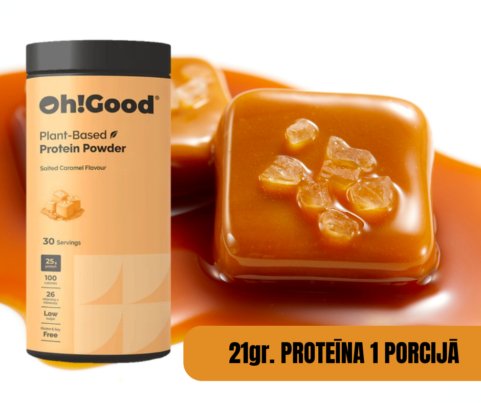 PROTEĪNA PULVERIS OH!GOOD SĀĻĀ KARAMELE 900G.