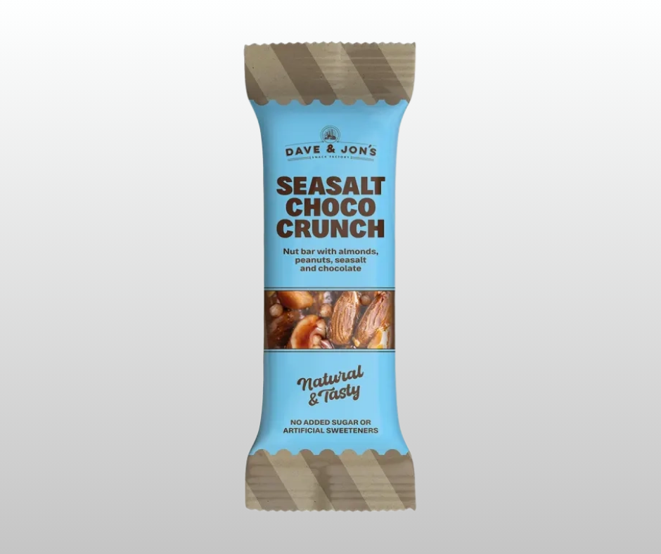 RIEKSTU BATONIŅŠ AR JŪRAS SĀLI UN ŠOKOLĀDI DAVE & JON`S