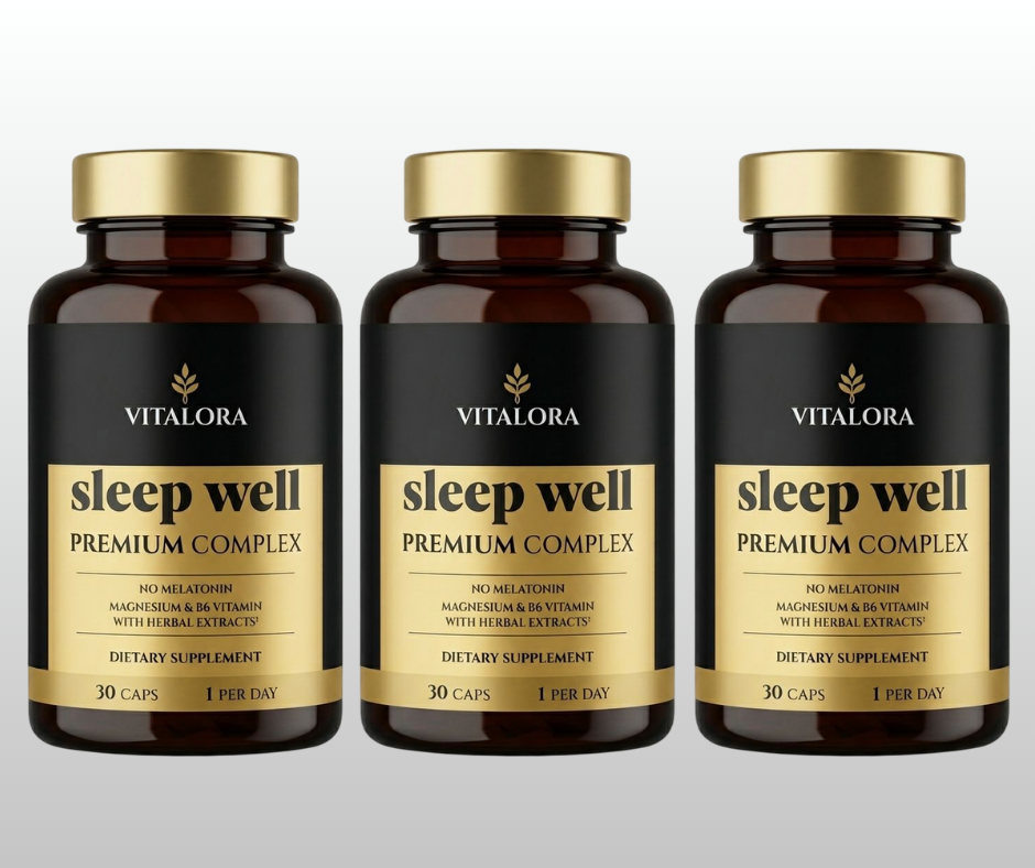 VITALORA SLEEP WELL PREMIUM COMPLEX KOMPLEKTS 3 MĒNEŠIEM 3x30 kapsulas