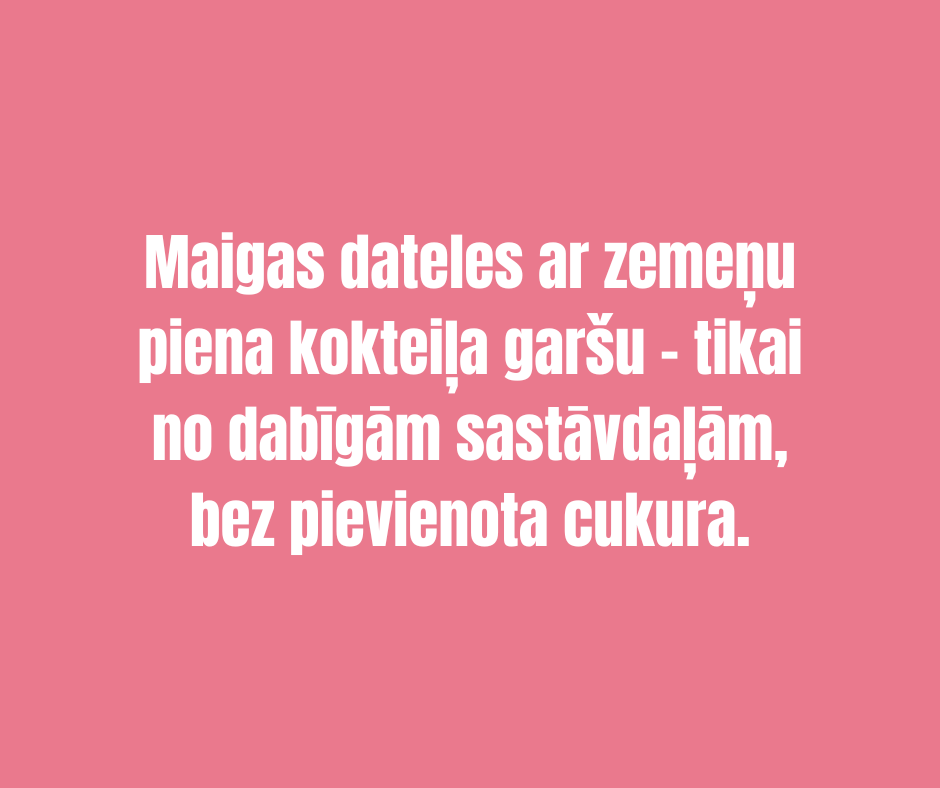 DATELES AR STRAWBERRY MILKSHAKE GARŠU DAVE & JON`S  125gr