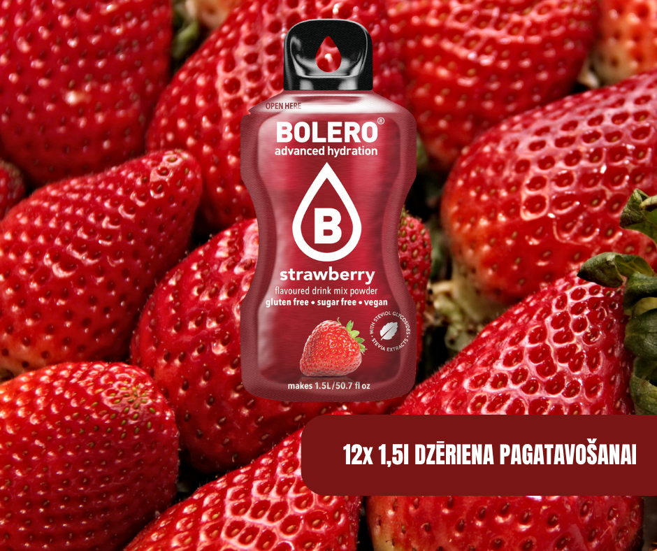 Maisījums dzērienu pagatavošanai BOLERO zemene (12x9gr)
