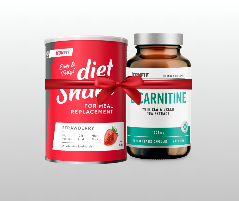 SVARA KONTROLE - DIĒTISKAIS ZEMEŅU KOKTEILIS + L-KARNITĪTS AR ZAĻO TĒJU ICONFIT