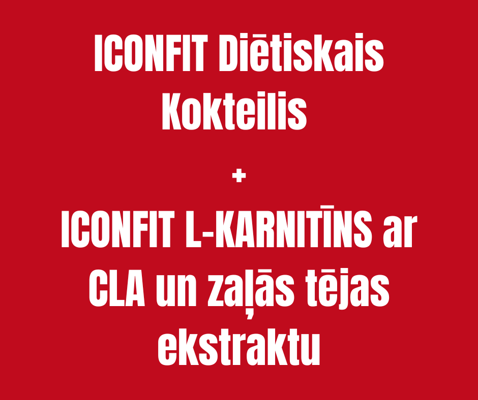 SVARA KONTROLE - DIĒTISKAIS ZEMEŅU KOKTEILIS + L-KARNITĪTS AR ZAĻO TĒJU ICONFIT