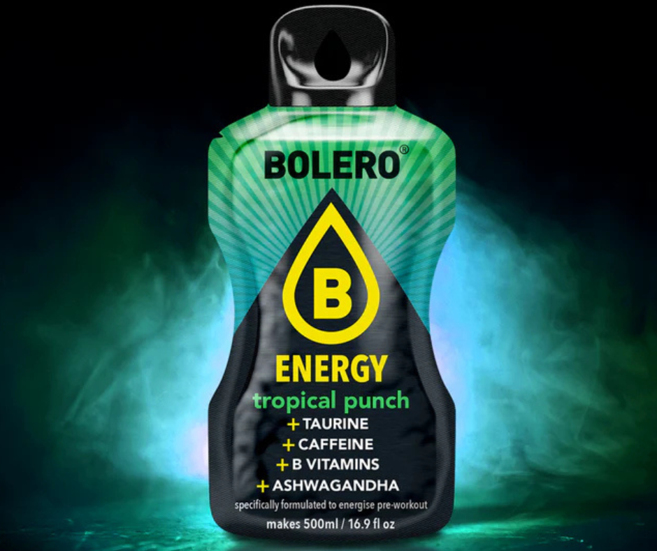 Maisījums dzērienu pagatavošanai BOLERO ENERGY tropu punšs (6x14gr)