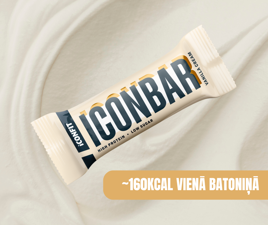 PROTEĪNA BATONIŅŠ ICONBAR VANIĻAS KRĒMS 45gr.