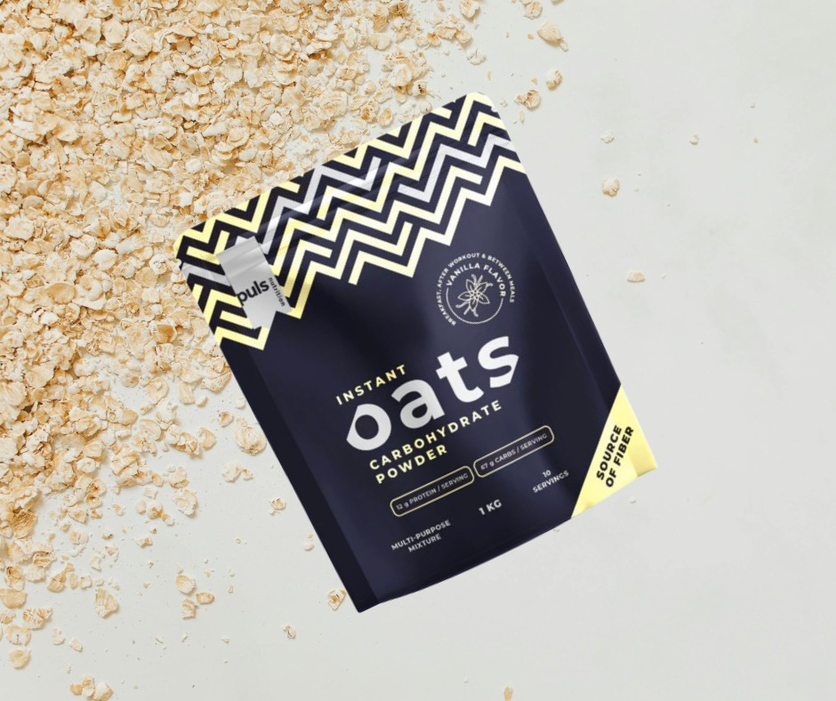 Carbohydrate and protein blend Instant Oats Vanilla PULS (1kg)