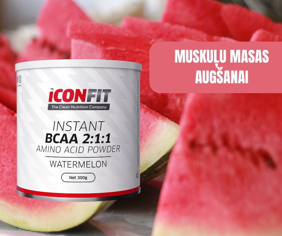 BCAA 2:1:1 AMINOSKĀBES ICONFIT, ARBŪZU 300gr