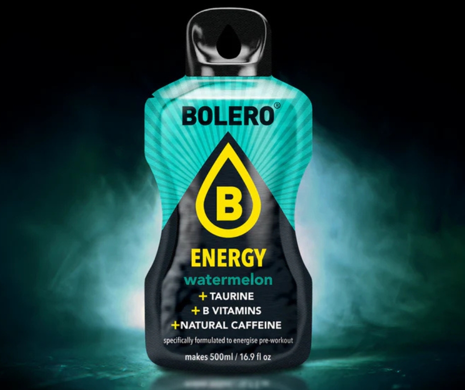 Maisījums dzērienu pagatavošanai BOLERO ENERGY arbūzs (6x14gr)