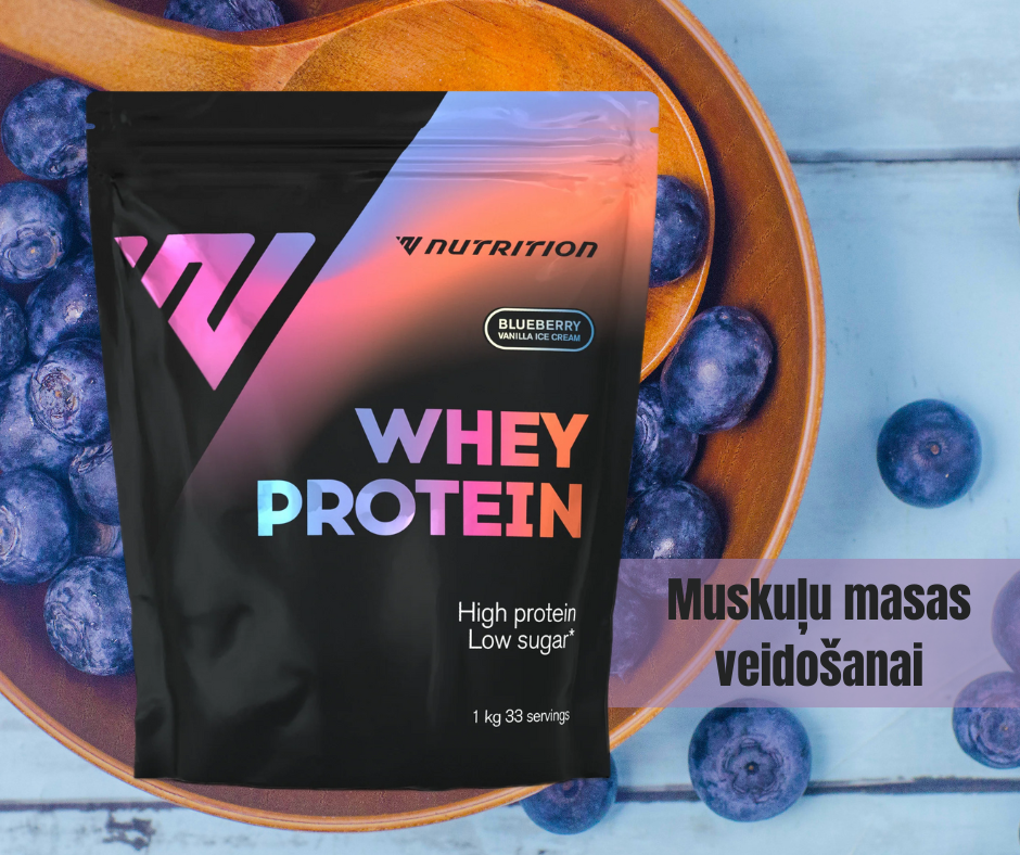 Sūkalu proteīna pulveris Blueberry Vanilla Icecream (1kg.)