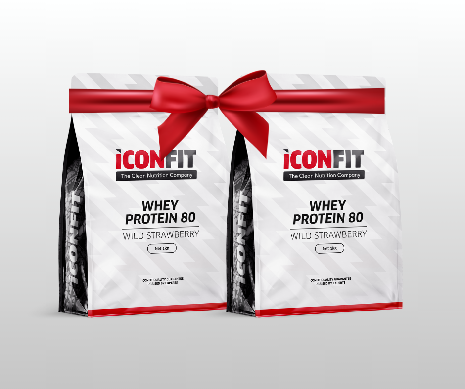 1 + 1 MEŽA ZEMEŅU SŪKALU PROTEĪNS 80 ICONFIT 1kg + 1kg