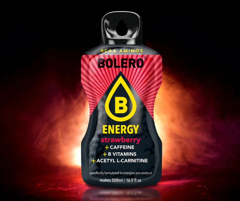 Maisījums dzērienu pagatavošanai BOLERO ENERGY zemenes (6x14gr)